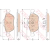 Image de Kit De Plaquettes De Frein, Frein À Disque Gdb1787 Trw Trw Gdb1787 Renault