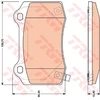 Image de Kit De Plaquettes De Frein, Frein À Disque Gdb4171 Trw Trw Gdb4171 Chevrolet;Chrysler;Dodge;Jeep