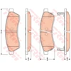 Image de Kit De Plaquettes De Frein, Frein À Disque Gdb4172 Trw Trw Gdb4172 Chevrolet