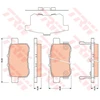 Image de Kit De Plaquettes De Frein, Frein À Disque Cotec Gdb3482 Trw Trw Gdb3482 Honda