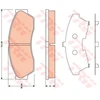 Image de Kit De Plaquettes De Frein, Frein À Disque Gdb1796 Trw Trw Gdb1796 Rover