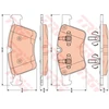 Image de Kit De Plaquettes De Frein, Frein À Disque Cotec Gdb1797 Trw Trw Gdb1797 Mercedes-Benz