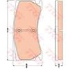 Image de Kit De Plaquettes De Frein, Frein À Disque Gdb1801 Trw Trw Gdb1801 Jaguar