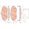 Image de Kit De Plaquettes De Frein, Frein À Disque Gdb3483 Trw Trw Gdb3483 Hyundai