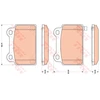 Image de Kit De Plaquettes De Frein, Frein À Disque Gdb3488 Trw Trw Gdb3488 Mitsubishi