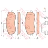 Image de Kit De Plaquettes De Frein, Frein À Disque Gdb1820 Trw Trw Gdb1820 Citroen;Fiat;Lancia;Peugeot
