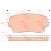 Image de Kit De Plaquettes De Frein, Frein À Disque Gdb3490 Trw Trw Gdb3490 Suzuki