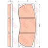 Image de Kit De Plaquettes De Frein, Frein À Disque Gdb1850 Trw Trw Gdb1850 Jaguar