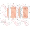 Image de Kit De Plaquettes De Frein, Frein À Disque Cotec Gdb4600 Trw Trw Gdb4600 Chrysler;Dodge;Jeep;Lancia