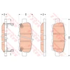 Image de Kit De Plaquettes De Frein, Frein À Disque Cotec Gdb3508 Trw Trw Gdb3508 Nissan