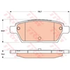 Image de Kit De Plaquettes De Frein, Frein À Disque Gdb3517 Trw Trw Gdb3517 Mazda