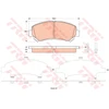 Image de Kit De Plaquettes De Frein, Frein À Disque Gdb3521 Trw Trw Gdb3521 Suzuki