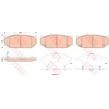 Image de Kit De Plaquettes De Frein, Frein À Disque Gdb3522 Trw Trw Gdb3522 Suzuki