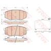 Image de Kit De Plaquettes De Frein, Frein À Disque Gdb3553 Trw Trw Gdb3553 Hyundai;Kia