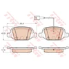 Image de Kit De Plaquettes De Frein, Frein À Disque Gdb1985 Trw Trw Gdb1985 Fiat