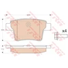 Image de Kit De Plaquettes De Frein, Frein À Disque Gdb1988 Trw Trw Gdb1988 Ford;Jaguar