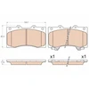 Image de Kit De Plaquettes De Frein, Frein À Disque Gdb3560 Trw Trw Gdb3560