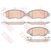 Image de Kit De Plaquettes De Frein, Frein À Disque Cotec Gdb2006 Trw Trw Gdb2006 Ford