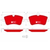 Image de Kit De Plaquettes De Frein, Frein À Disque Dtec Cotec Gdb1413dte Trw Trw Gdb1413dte Mercedes-Benz