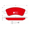 Image de Kit De Plaquettes De Frein, Frein À Disque Dtec Cotec Gdb1463dte Trw Trw Gdb1463dte Citroen;Ds;Opel;Peugeot