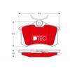 Image de Kit De Plaquettes De Frein, Frein À Disque Dtec Cotec Gdb823dte Trw Trw Gdb823dte Audi;Citroen;Peugeot;Renault;Seat;Volkswagen