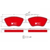 Image de Kit De Plaquettes De Frein, Frein À Disque Dtec Cotec Gdb1482dte Trw Trw Gdb1482dte Alfa Romeo;Citroen;Fiat;Peugeot