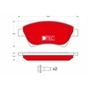 Image de Kit De Plaquettes De Frein, Frein À Disque Dtec Cotec Gdb1552dte Trw Trw Gdb1552dte Renault
