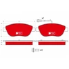 Image de Kit De Plaquettes De Frein, Frein À Disque Dtec Cotec Gdb1483dte Trw Trw Gdb1483dte Abarth;Fiat;Lancia