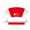 Image de Kit De Plaquettes De Frein, Frein À Disque Dtec Cotec Gdb1525dte Trw Trw Gdb1525dte Ford;Jaguar;Renault