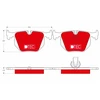 Image de Kit De Plaquettes De Frein, Frein À Disque Dtec Cotec Gdb1530dte Trw Trw Gdb1530dte Alpina;Bmw