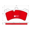 Image de Kit De Plaquettes De Frein, Frein À Disque Dtec Cotec Gdb1548dte Trw Trw Gdb1548dte Audi;Porsche;Volkswagen