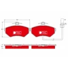 Image de Kit De Plaquettes De Frein, Frein À Disque Dtec Cotec Gdb1366dte Trw Trw Gdb1366dte Audi;Seat;Volkswagen