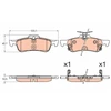 Image de Kit De Plaquettes De Frein, Frein À Disque Gdb3588 Trw Trw Gdb3588 Honda