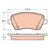 Image de Kit De Plaquettes De Frein, Frein À Disque Gdb2017 Trw Trw Gdb2017 Mercedes-Benz