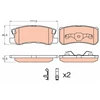 Image de Kit De Plaquettes De Frein, Frein À Disque Gdb3595 Trw Trw Gdb3595 Mitsubishi