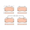 Image de Kit De Plaquettes De Frein, Frein À Disque Gdb2049 Trw Trw Gdb2049 Alfa Romeo