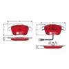 Image de Kit De Plaquettes De Frein, Frein À Disque Dtec Cotec Gdb1762dte Trw Trw Gdb1762dte Audi;Seat;Volkswagen