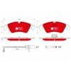Image de Kit De Plaquettes De Frein, Frein À Disque Dtec Cotec Gdb1768dte Trw Trw Gdb1768dte Audi