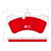 Image de Kit De Plaquettes De Frein, Frein À Disque Dtec Cotec Gdb1547dte Trw Trw Gdb1547dte Porsche;Volkswagen