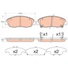 Image de Kit De Plaquettes De Frein, Frein À Disque Gdb3609 Trw Trw Gdb3609 Honda