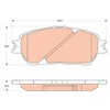 Image de Kit De Plaquettes De Frein, Frein À Disque Gdb3610 Trw Trw Gdb3610 Lexus