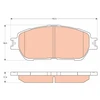 Image de Kit De Plaquettes De Frein, Frein À Disque Gdb3612 Trw Trw Gdb3612 Lexus;Toyota
