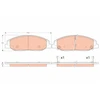 Image de Kit De Plaquettes De Frein, Frein À Disque Gdb4457 Trw Trw Gdb4457 Cadillac