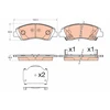 Image de Kit De Plaquettes De Frein, Frein À Disque Gdb3618 Trw Trw Gdb3618 Hyundai
