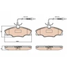 Image de Kit De Plaquettes De Frein, Frein À Disque Gdb2064 Trw Trw Gdb2064 Peugeot