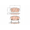 Image de Kit De Plaquettes De Frein, Frein À Disque Gdb3621 Trw Trw Gdb3621 Hyundai;Kia