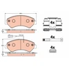 Image de Kit De Plaquettes De Frein, Frein À Disque Gdb2072 Trw Trw Gdb2072 Citroen;Opel;Peugeot