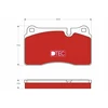 Image de Kit De Plaquettes De Frein, Frein À Disque Dtec Cotec Gdb1743dte Trw Trw Gdb1743dte Land Rover