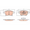 Image de Kit De Plaquettes De Frein, Frein À Disque Gdb2075 Trw Trw Gdb2075 Ford