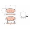 Image de Kit De Plaquettes De Frein, Frein À Disque Gdb3624 Trw Trw Gdb3624 Hyundai